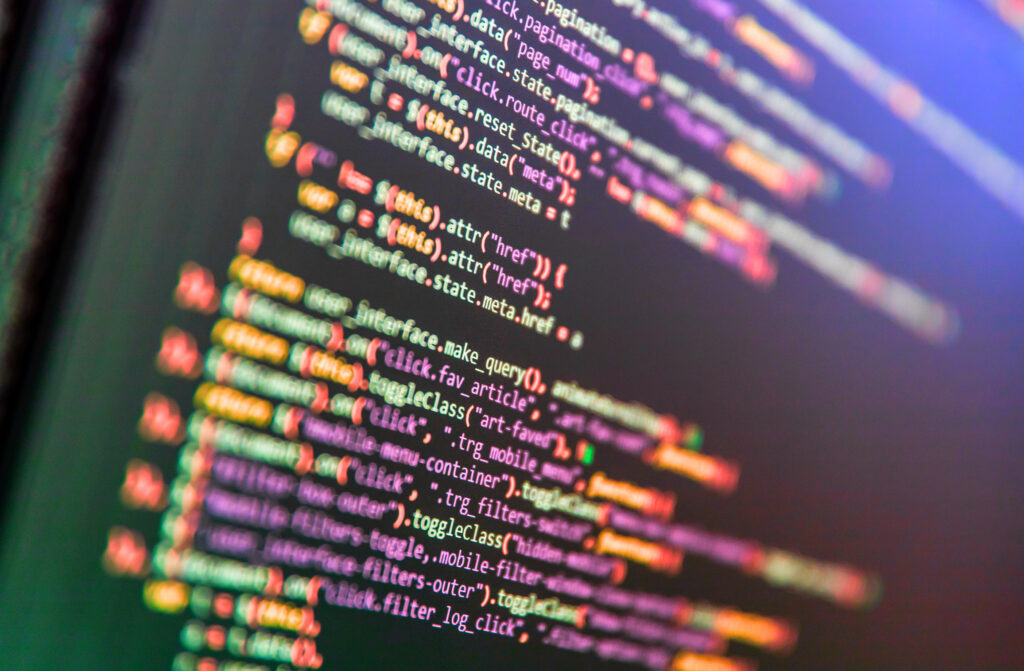 Programming,Javascript,On,Laptop,Computer,Screen.,Program,Code,Php,Html